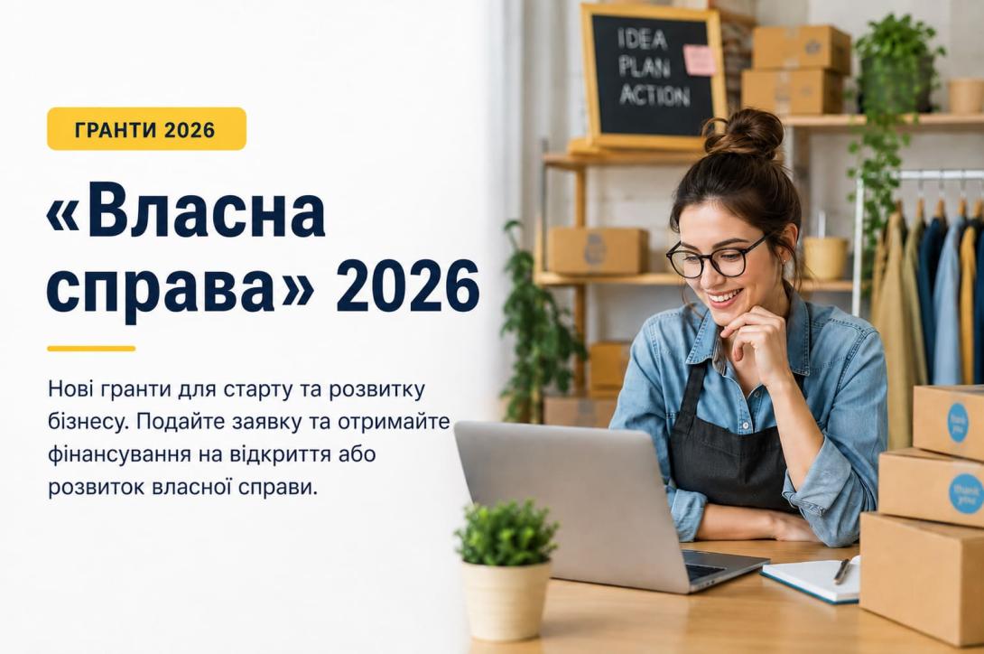 «Власна справа» 2026: нові гранти для старту та розвитку бізнесу